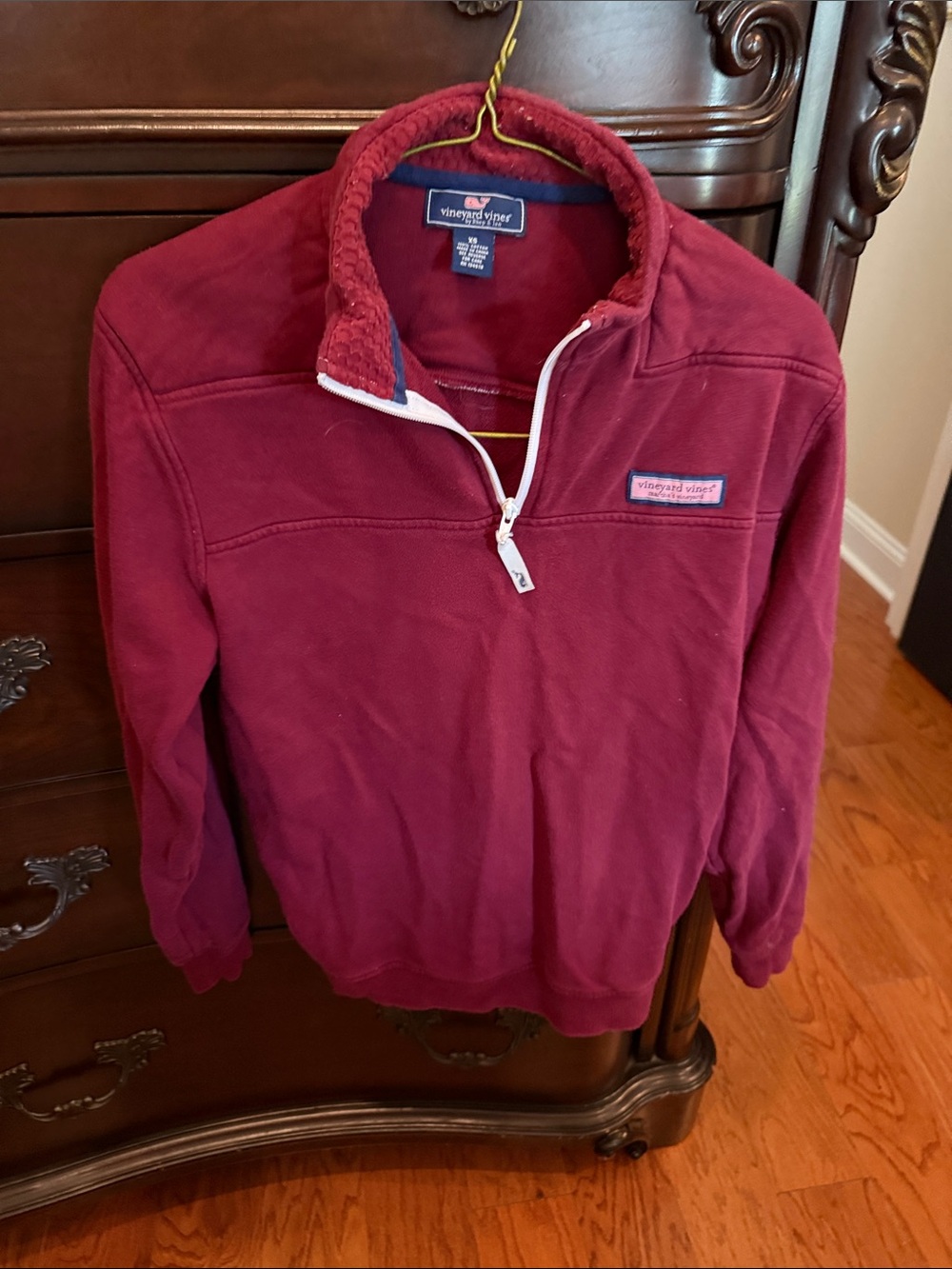 Vineyard Vines Wine Red Half-Zip Pullover Sweater